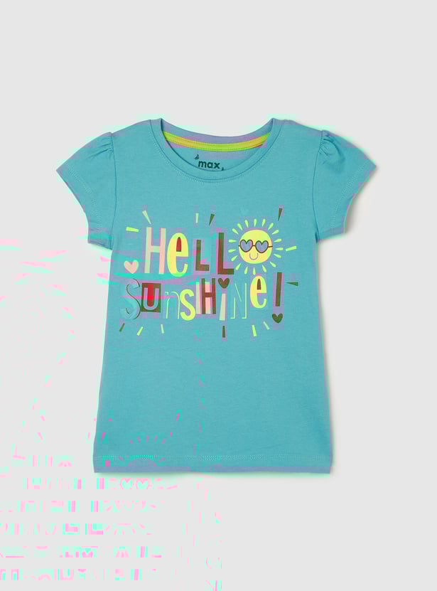 Girls Graphic Printed T-shirt - Pack of 5