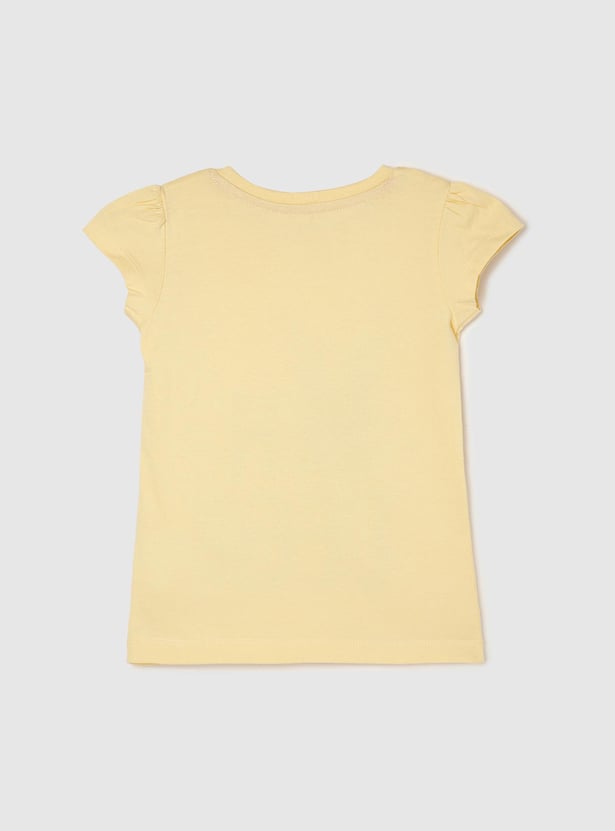 Girls Graphic Printed T-shirt - Pack of 5