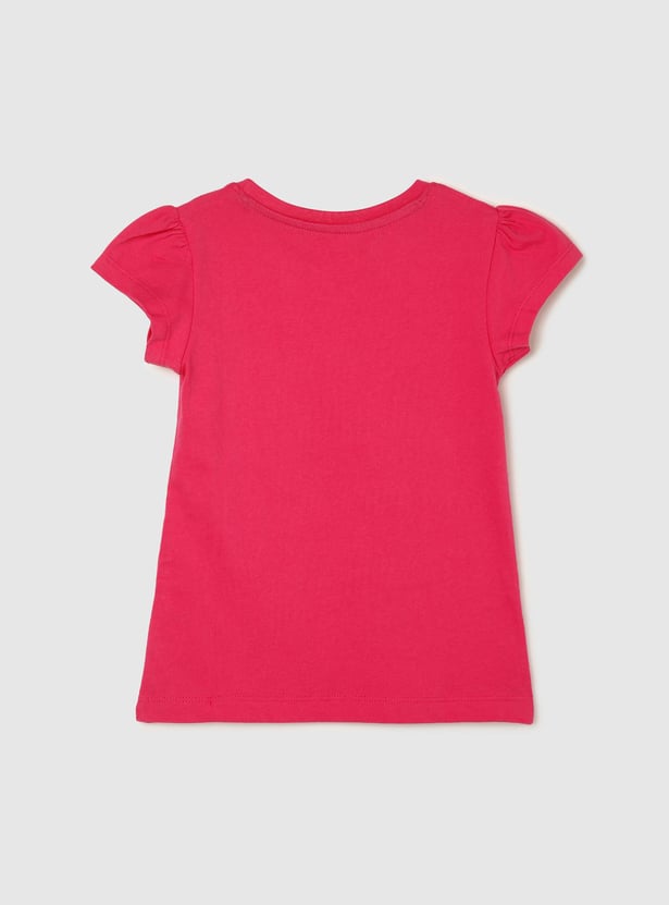 Girls Graphic Printed T-shirt - Pack of 5