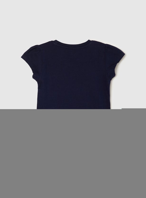 Girls Graphic Printed T-shirt - Pack of 5