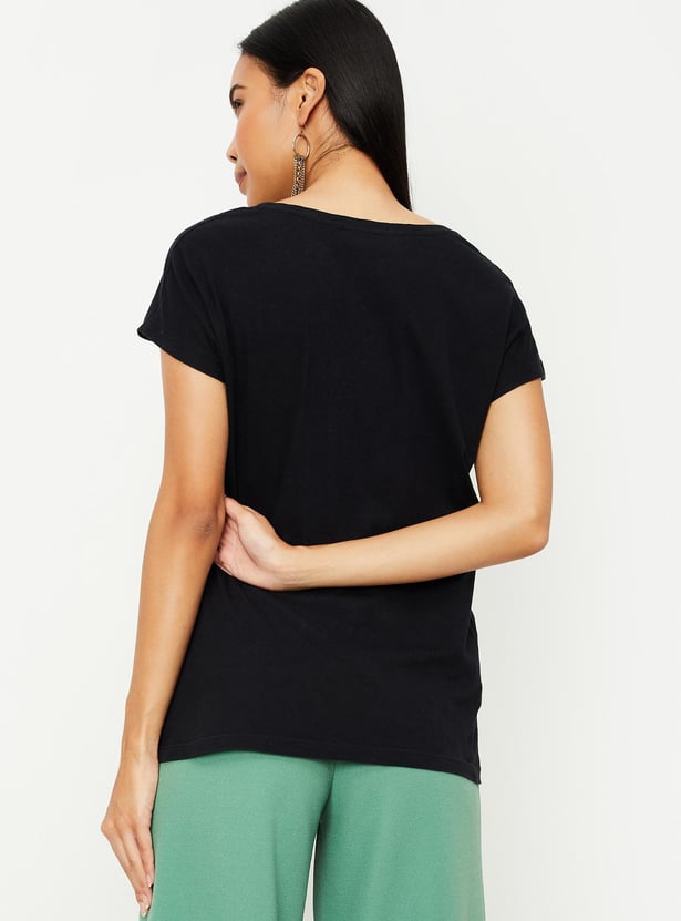 Women Graphic Print Round Neck T-shirt