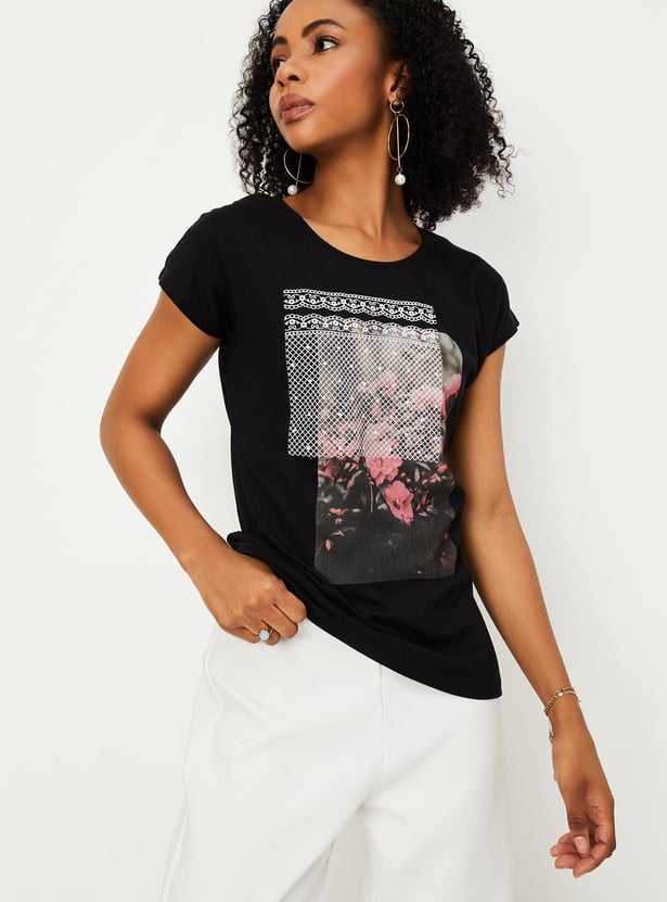 Women Graphic Printed T-shirt