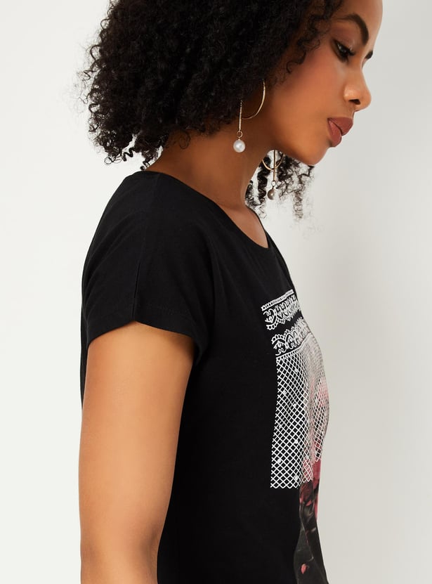 Women Graphic Printed T-shirt