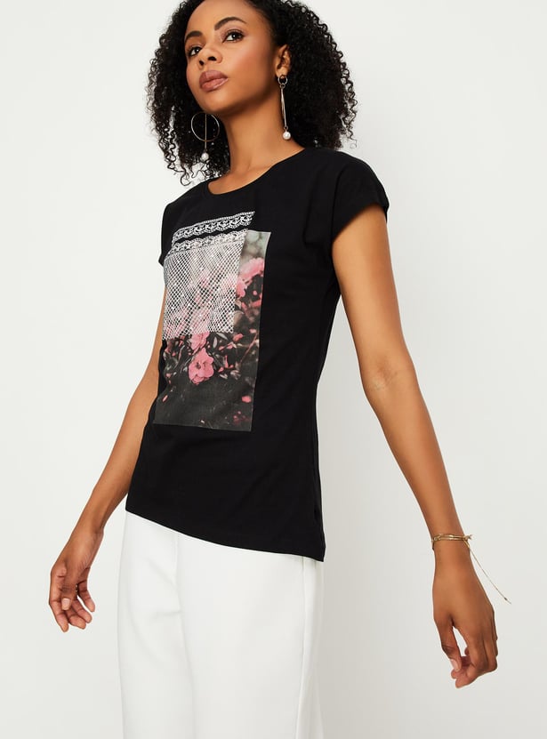 Women Graphic Printed T-shirt