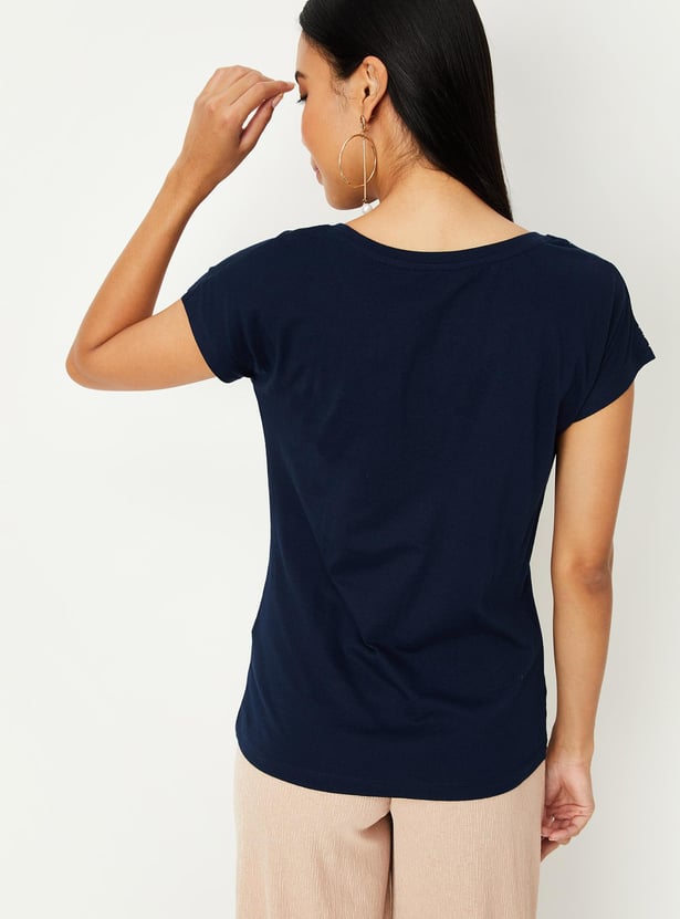 Women Printed Cotton T-shirt
