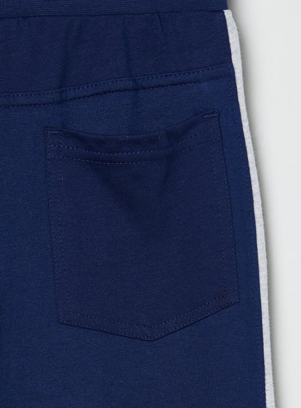 Boys Printed Full-Length Track Pants