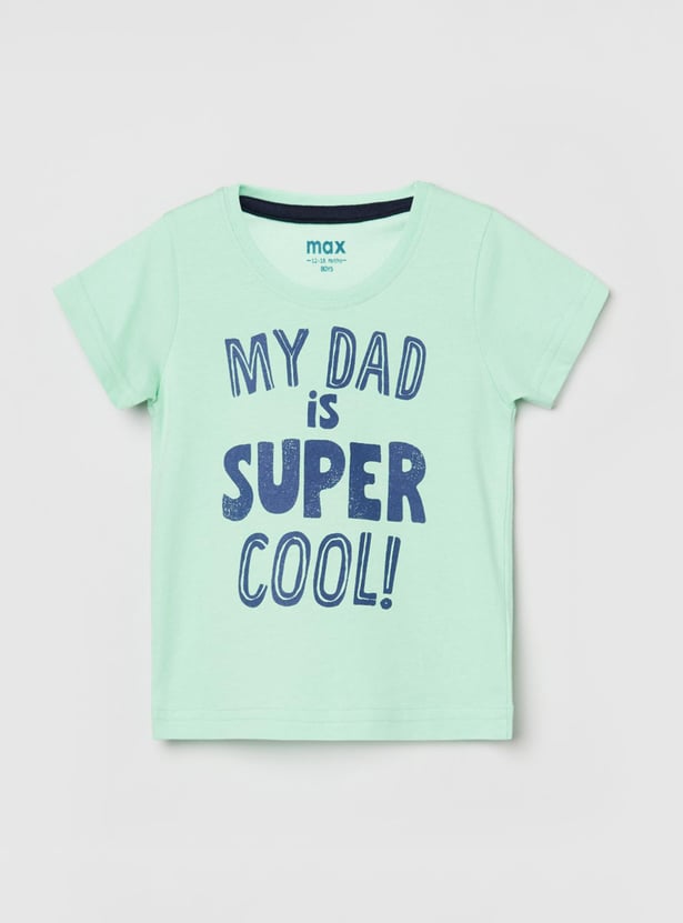 MAX Boys Printed Crew Neck T-shirts - Pack of 5