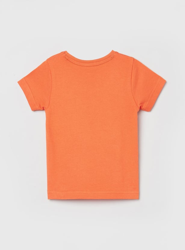 MAX Boys Printed Crew Neck T-shirts - Pack of 5