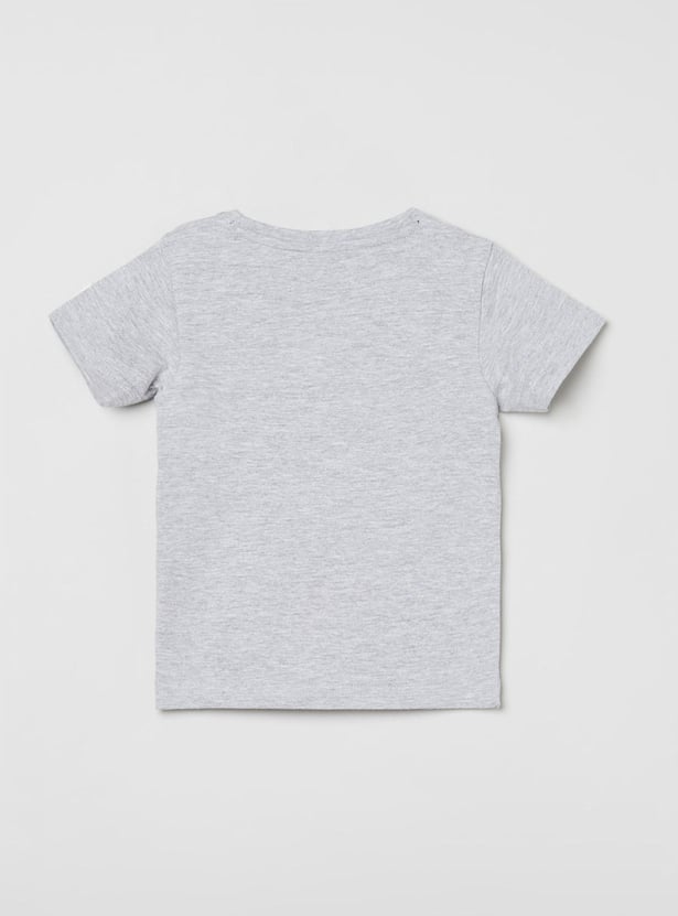 MAX Boys Printed Round Neck T-shirt - pack Of 5