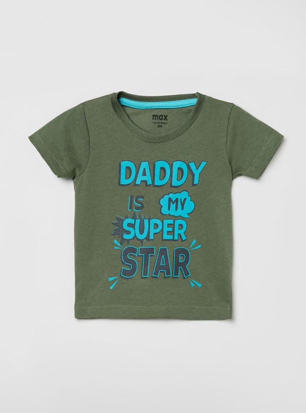MAX Boys Printed Round Neck T-shirt - pack Of 5