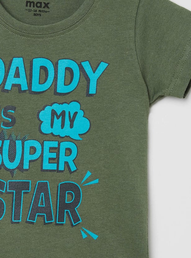 MAX Boys Printed Round Neck T-shirt - pack Of 5