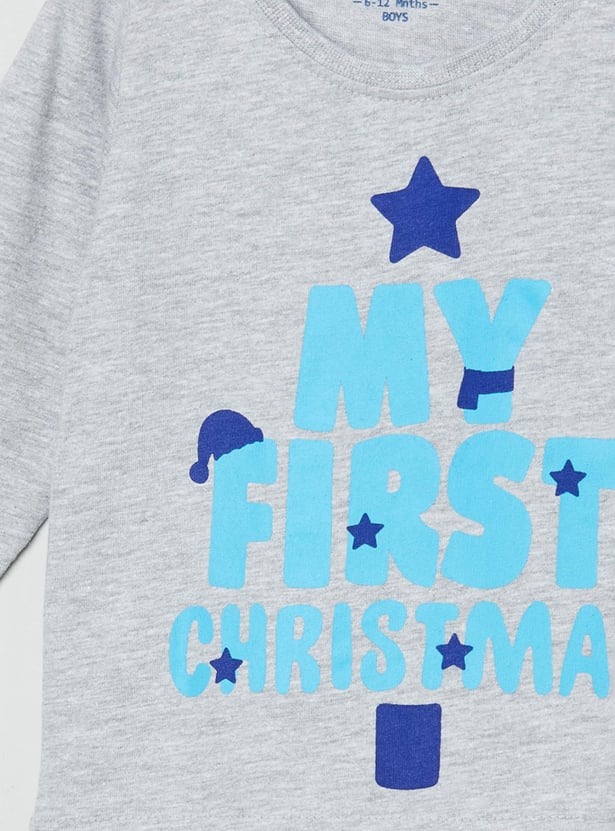 Boys Printed Crew Neck T-shirt