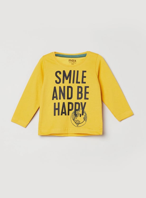 MAX Boys Printed Crew Neck T-shirt