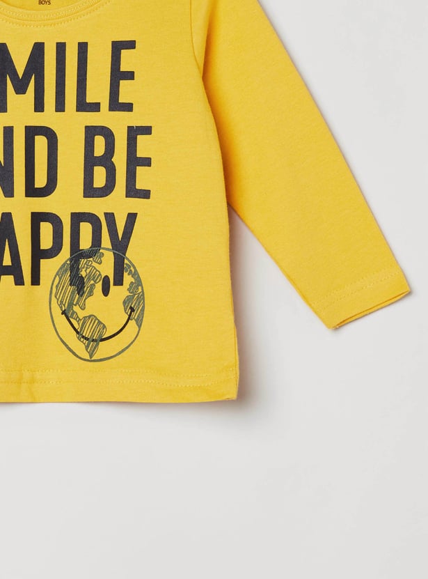 MAX Boys Printed Crew Neck T-shirt