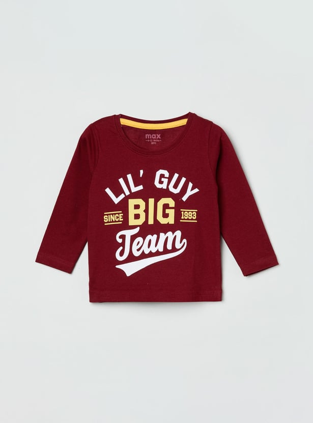Boys Printed Crew Neck T-shirt