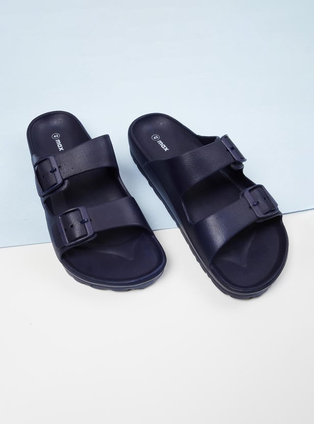 MAX Men Solid Buckle Sliders