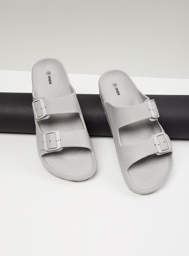 MAX Men Solid Slip-On Sliders