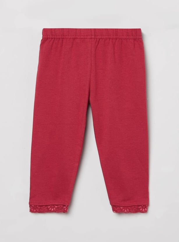 Girls Solid Leggings