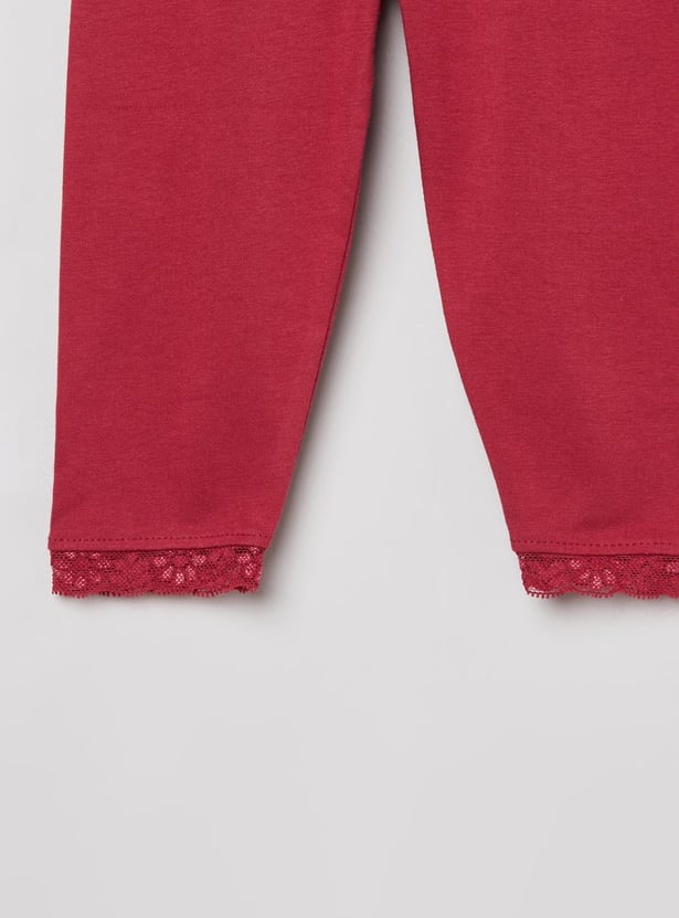 Girls Solid Leggings