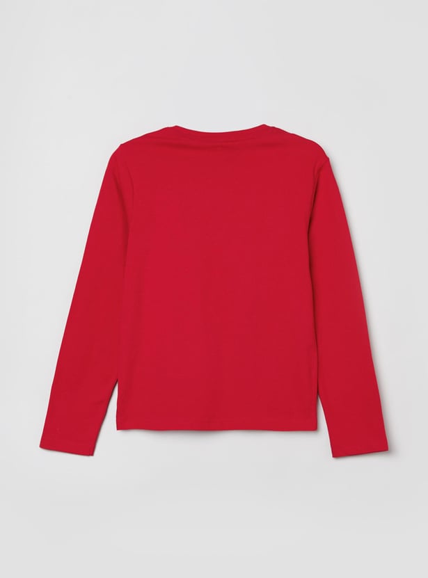 MAX Boys Printed Crew Neck T-shirt