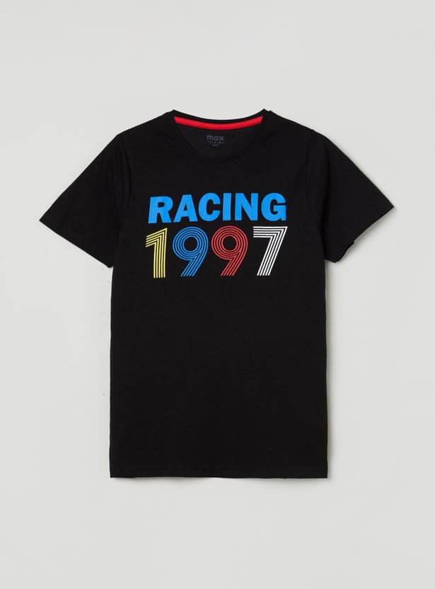 Boys Printed Crew Neck T-shirt