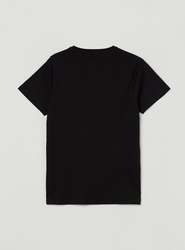 Boys Printed Crew Neck T-shirt
