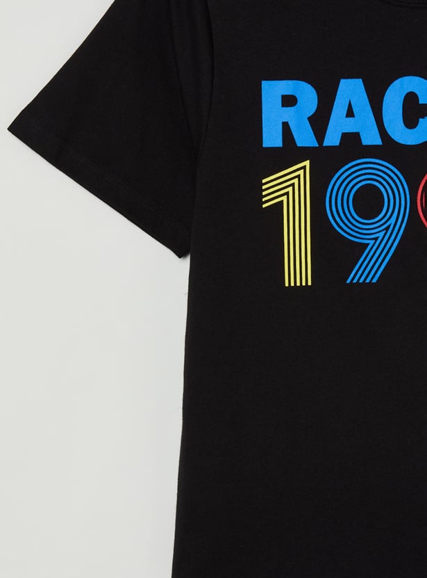 Boys Printed Crew Neck T-shirt