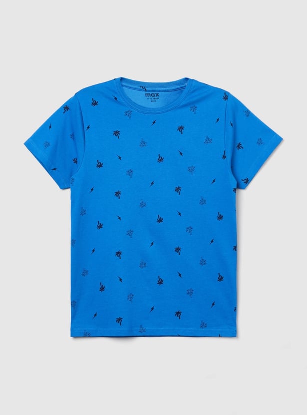 Boys Printed Crew Neck T-shirt