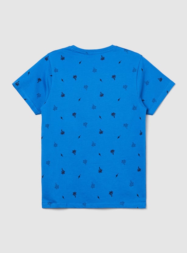 Boys Printed Crew Neck T-shirt