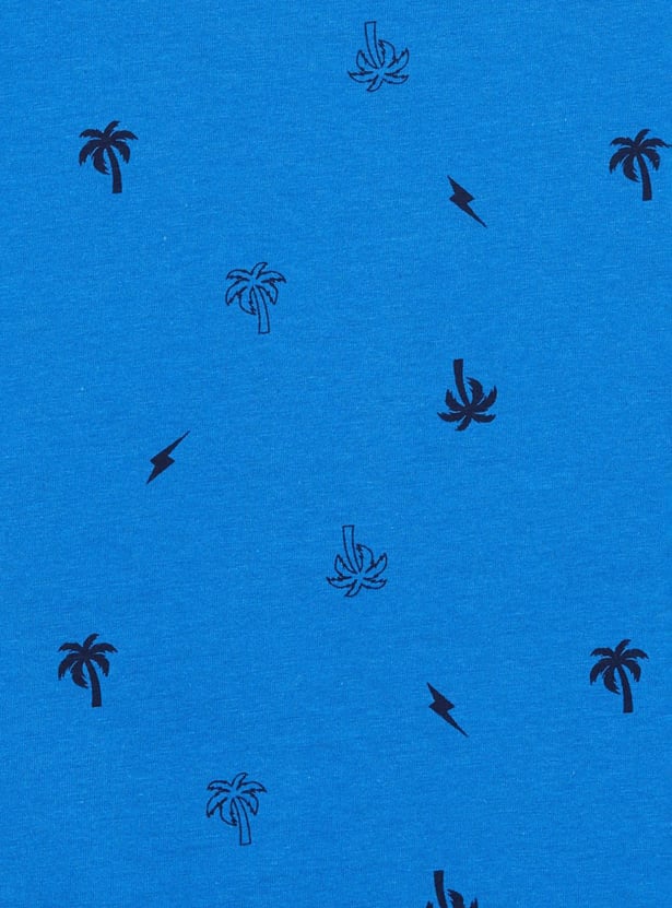 Boys Printed Crew Neck T-shirt