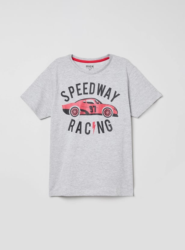 Boys Printed Crew Neck T-shirt