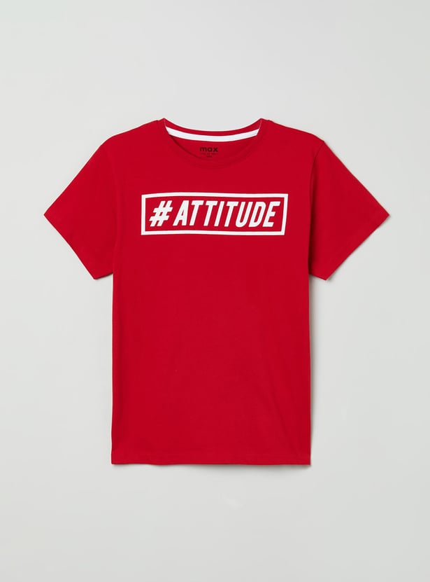 Boys Printed Crew Neck T-shirt