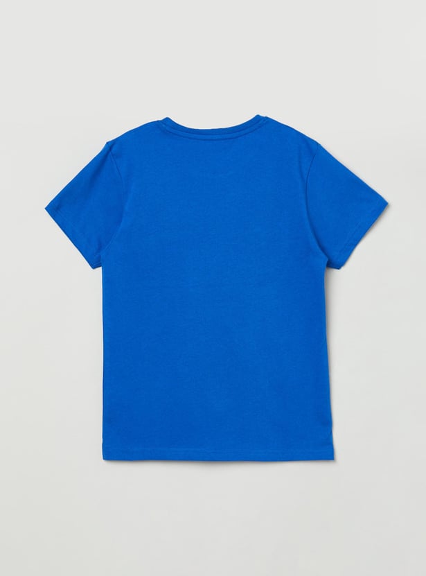 Boys Printed Crew Neck T-shirt