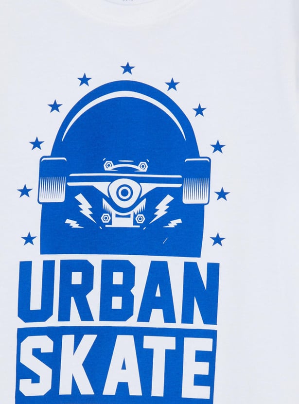 Boys Printed Crew Neck T-shirt