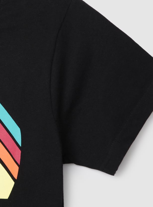 Boys Printed Crew Neck T-shirt