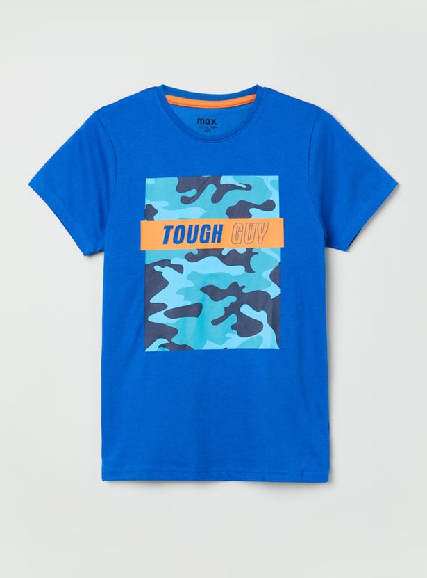 Boys Printed Crew Neck T-shirt