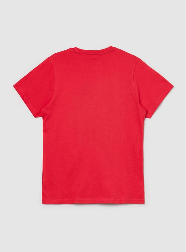 MAX Boys Printed Crew Neck T-shirt