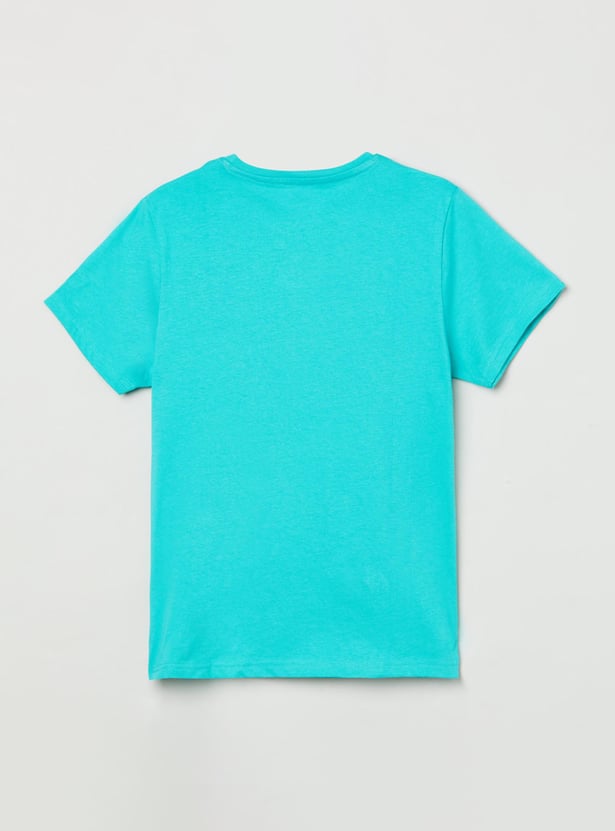 Boys Printed Crew Neck T-shirt