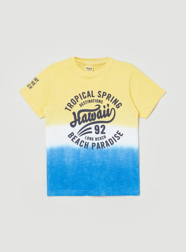 MAX Boys Printed Regular Fit T-shirt