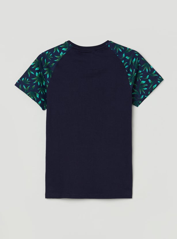 Boys Printed Crew Neck T-shirt