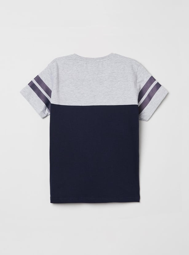 MAX Boys Printed Crew Neck T-shirt