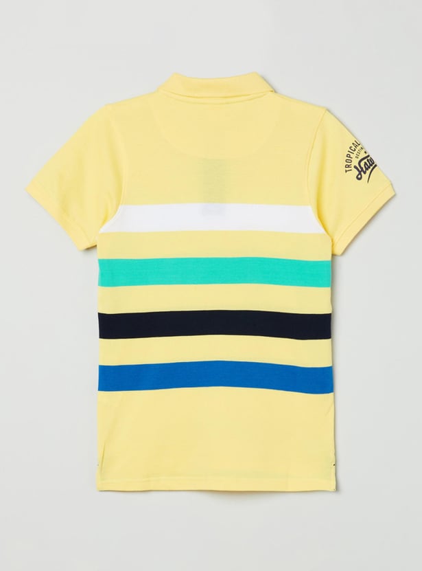 MAX Boys Colourblocked Polo T-shirt
