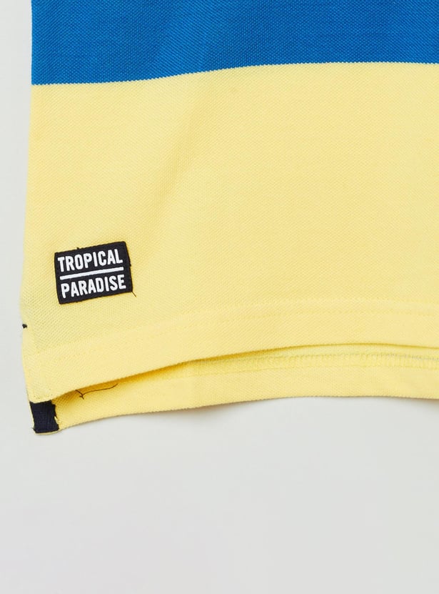 MAX Boys Colourblocked Polo T-shirt