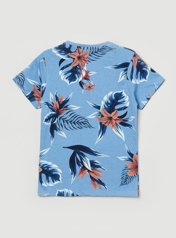 MAX Boys Printed Round Neck T-shirt