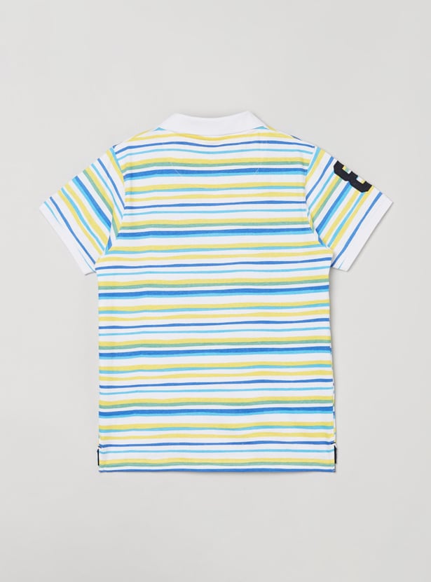 MAX Boys Striped Polo T-shirt