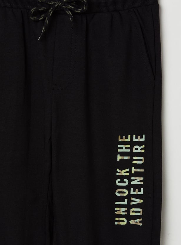 Boys Printed Elasticated Joggers