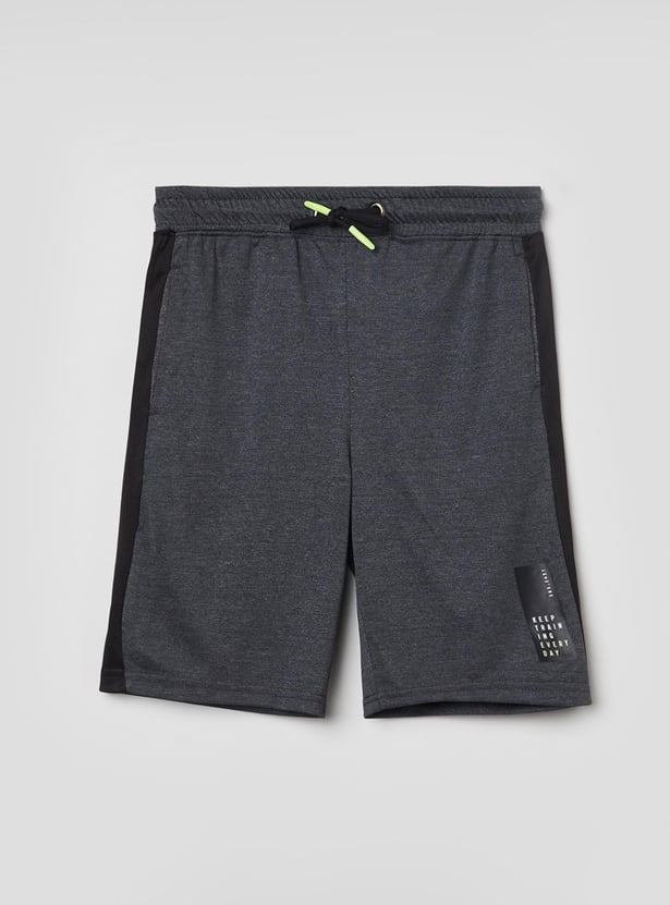 Boys Solid Elasticated Shorts