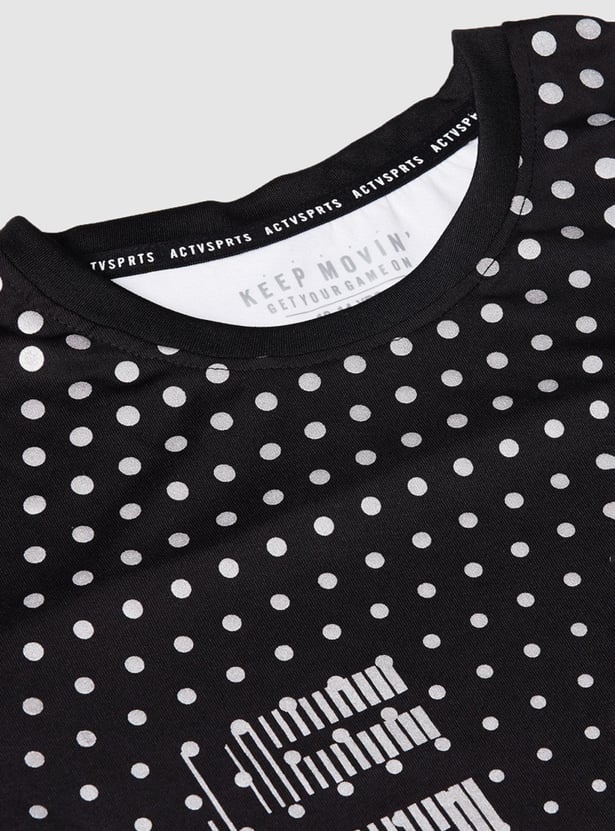 Boys Printed Round Neck T-shirt