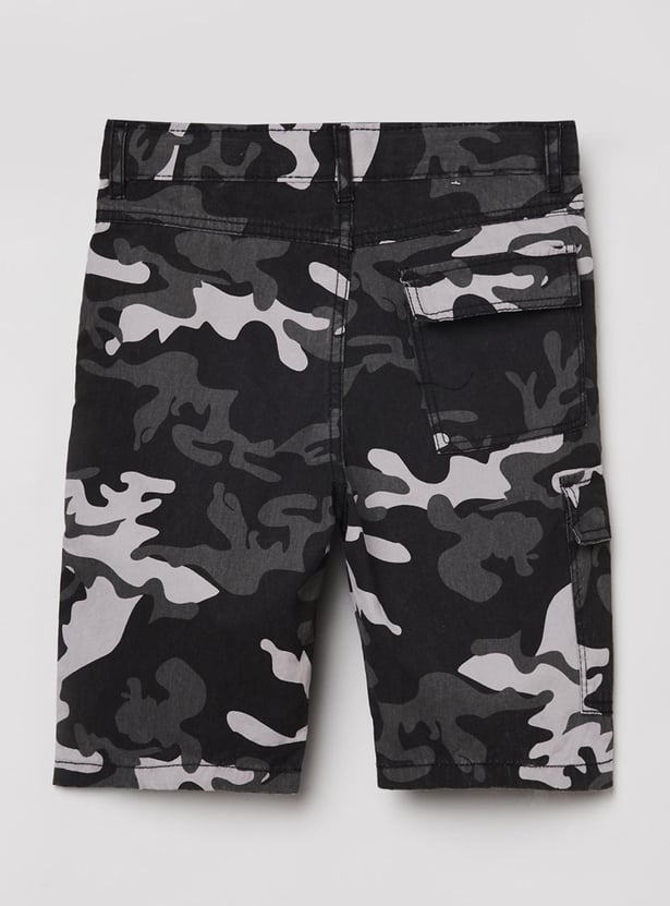 MAX Boys Camouflage Printed Bermuda Shorts