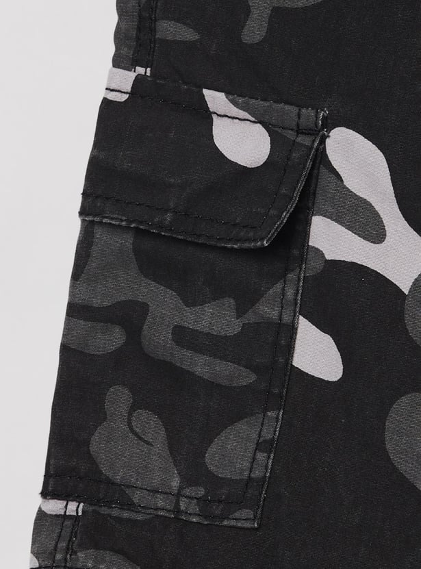 MAX Boys Camouflage Printed Bermuda Shorts